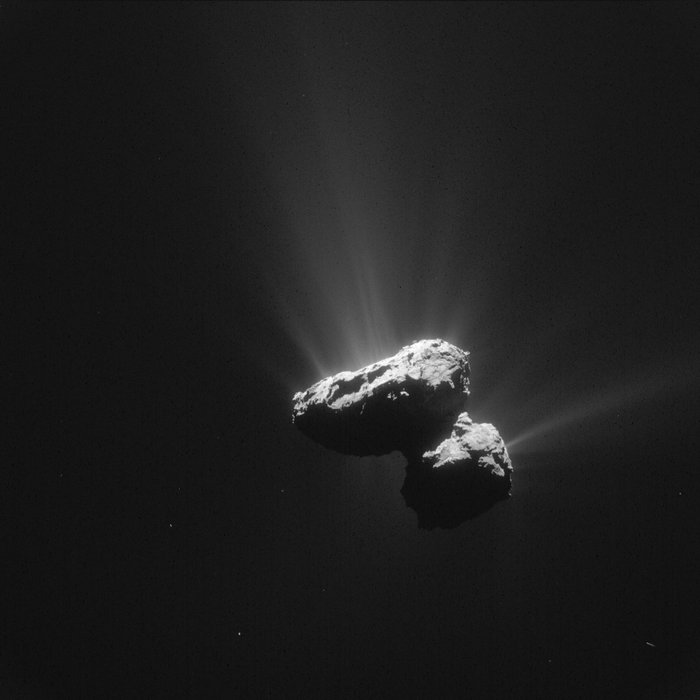 European Space Agency photo of a comet