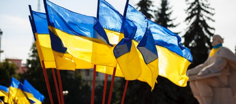 Ukraine flags