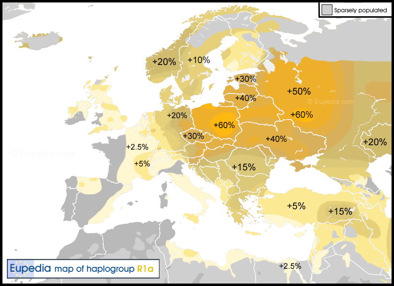 Haplogroup-R1a for early European populations