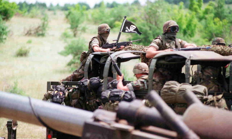 US marines during the Kosovo War