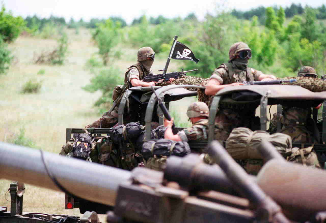 US marines during the Kosovo War